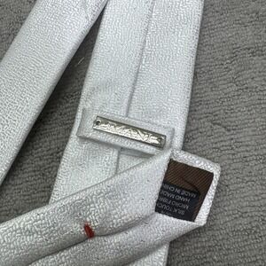 Imani‎ Uomo White Sparkly Men's Tie Prom Night Out Bachelor Party Dance Gala